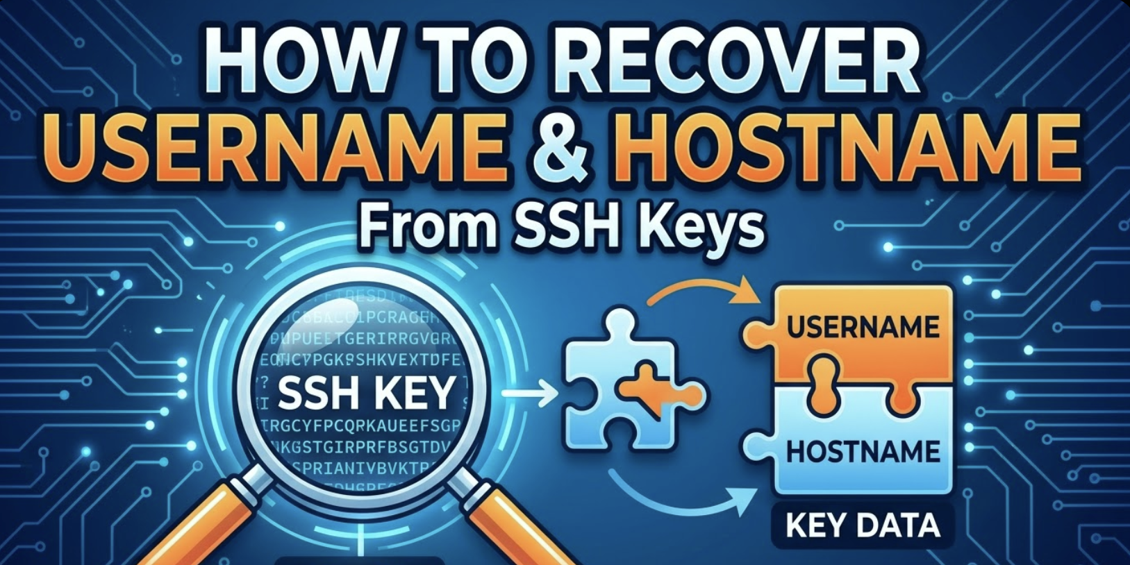 Recover SSH Username and Hostname