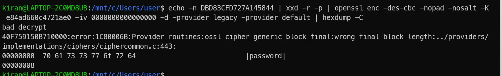 Decrypt VNC password
